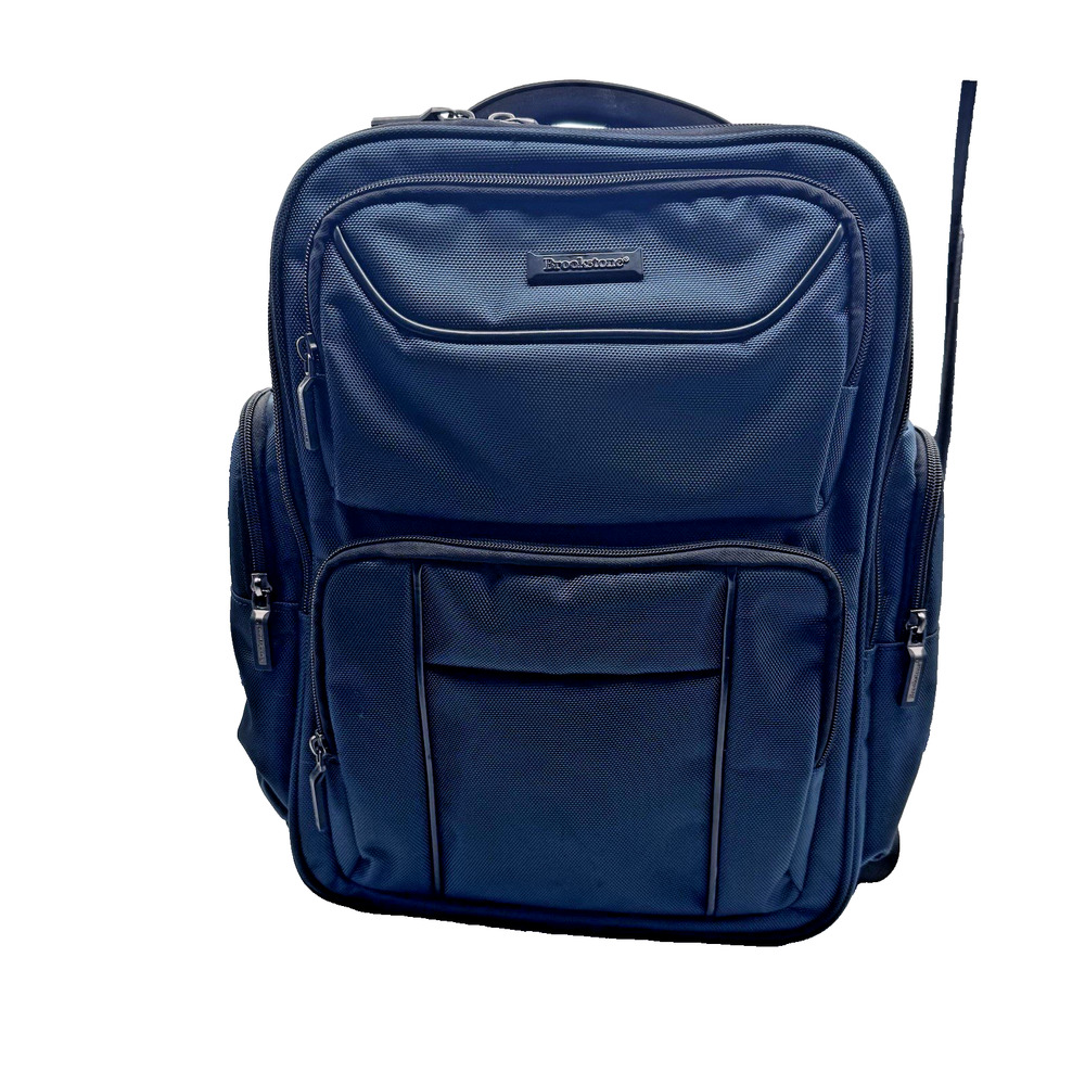 Brookstone Laptop Tablet Bryce Collection Business Backpack Blue